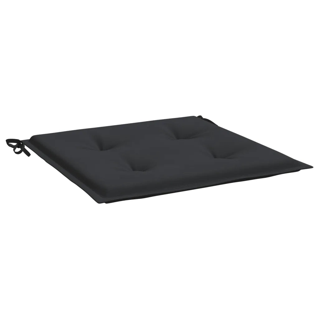 Cuscini per Sedia 6 pz Neri 50x50x4 cm in Tessuto Oxford 314053