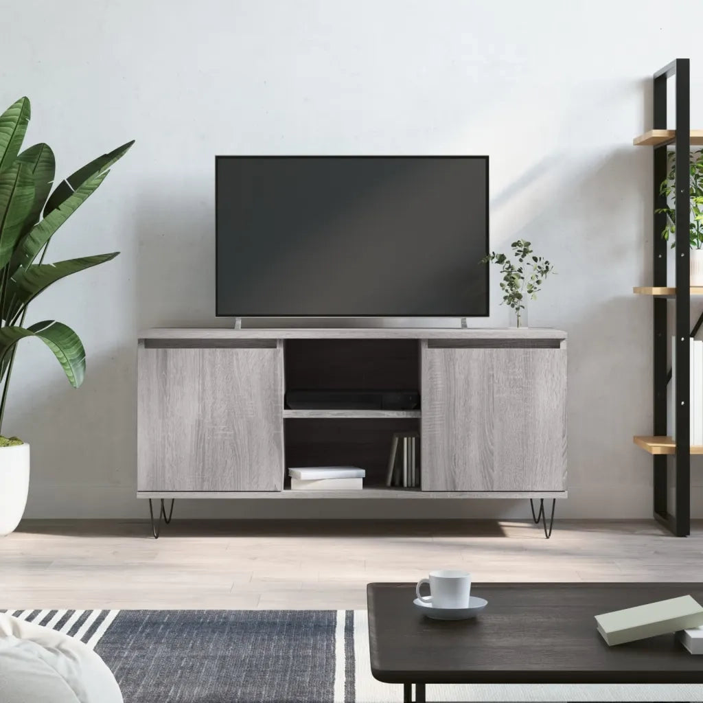 Mobile TV | Armadietto TV | Mobile Porta TV Grigio Sonoma 104x35x50 cm in Legno Multistrato