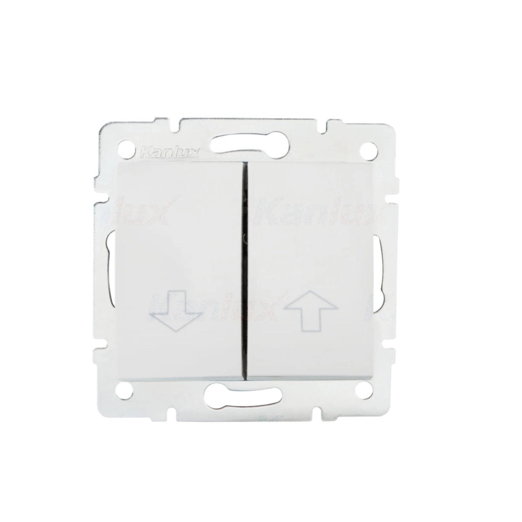 Interruttore di riempimento - 2 pulsanti - ABS bianco - 71x71mm - 250V
