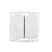 Interruttore di riempimento - 2 pulsanti - ABS bianco - 71x71mm - 250V