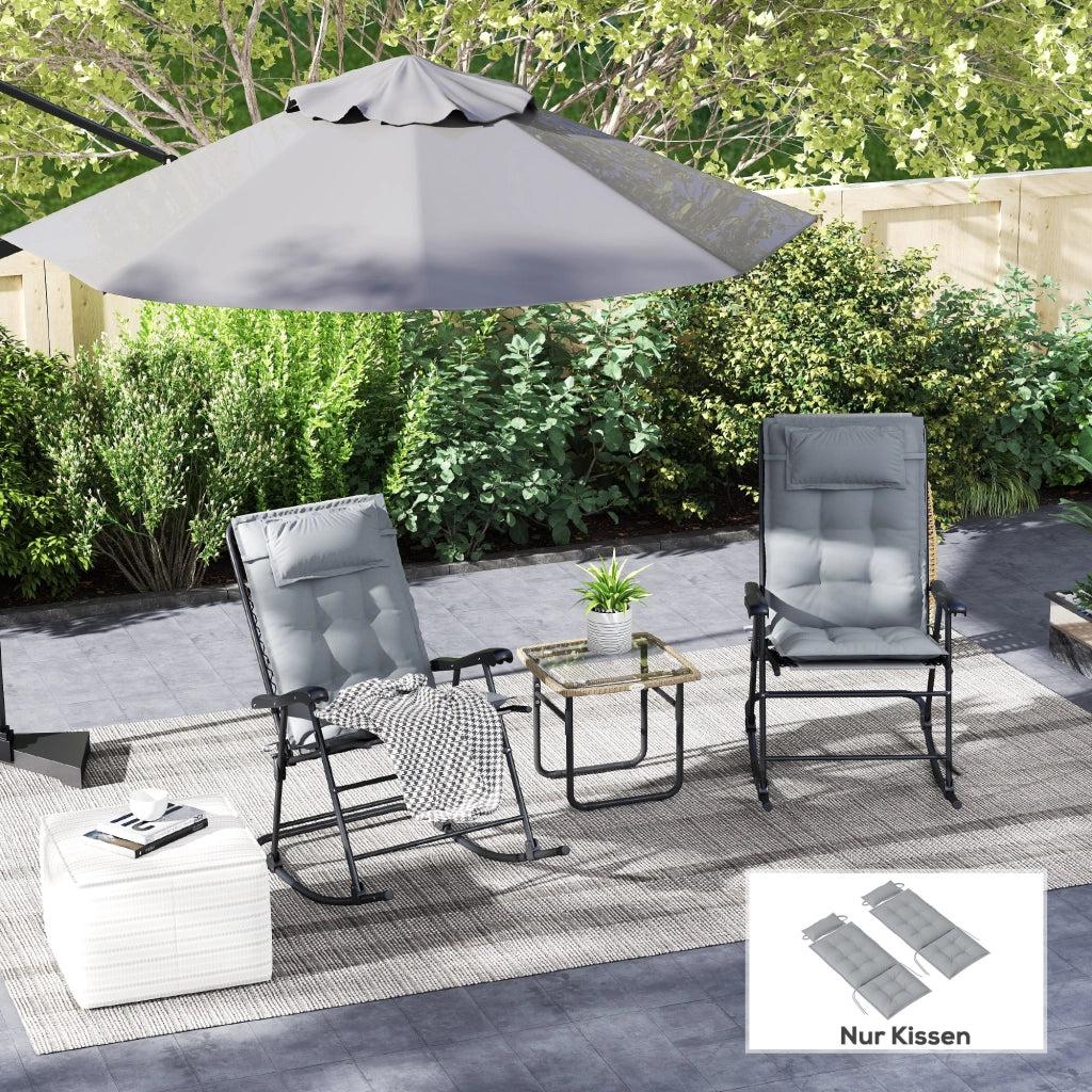 Cuscini per Lettini Sole ¨C zephmum ¨C 50x116x5 cm, Grigio Chiaro