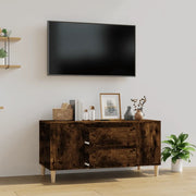 Mobile Porta TV-Mobile per TV-Credenza TV Rovere Fumo 102x44,5x50 cm in Legno Multistrato 158852
