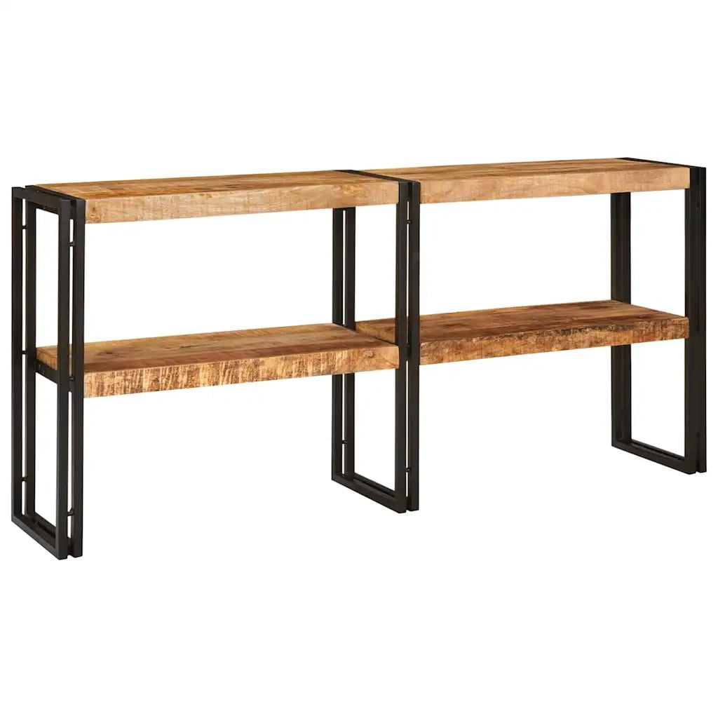Tavolo consolle con lo scaffale Marrone Legno di mango massello 4104739