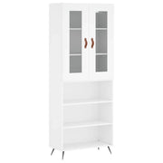 Buffet credenza cassettiera mobiletto mobile contenitore organizer cucina soggiorno salotto alto 69,5 x 34 x 180 cm legno ingegnerizzato bianco 02_0032635