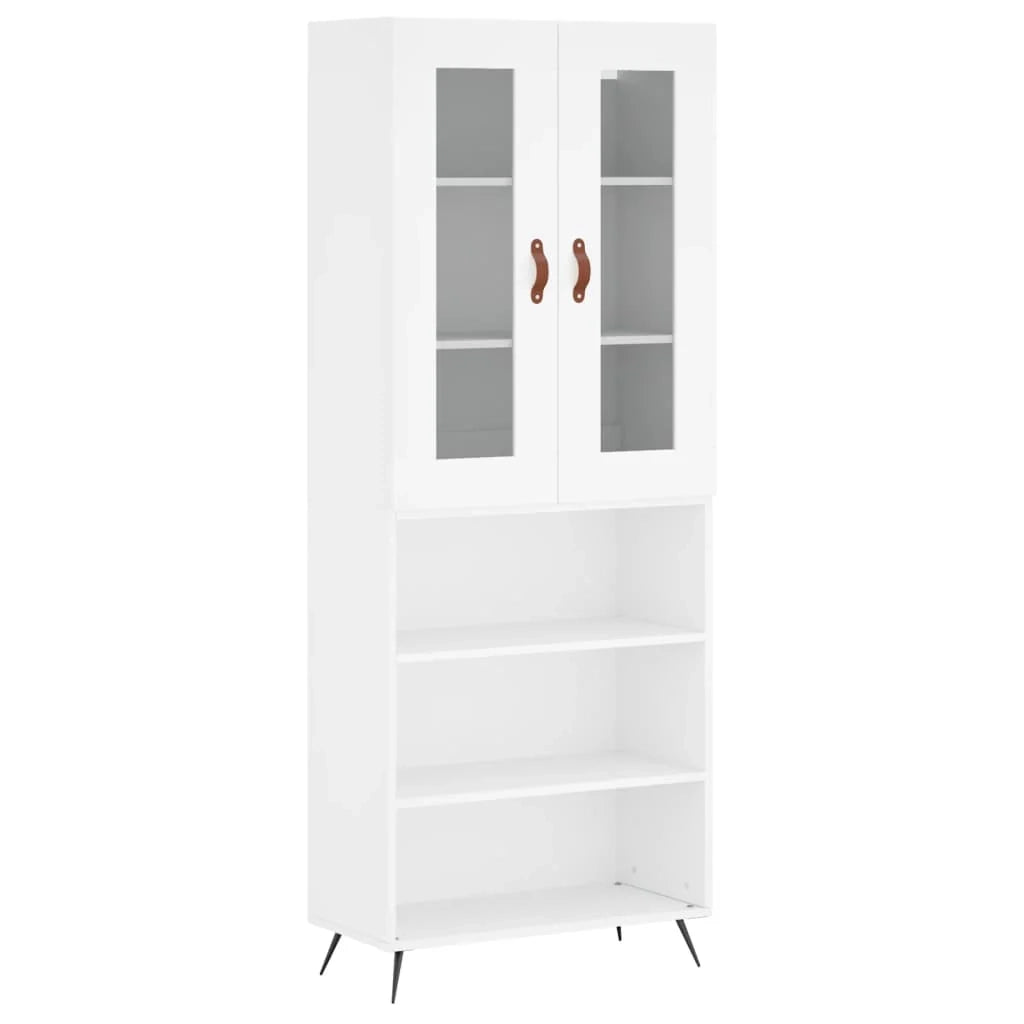 Buffet credenza cassettiera mobiletto mobile contenitore organizer cucina soggiorno salotto alto 69,5 x 34 x 180 cm legno ingegnerizzato bianco 02_0032635