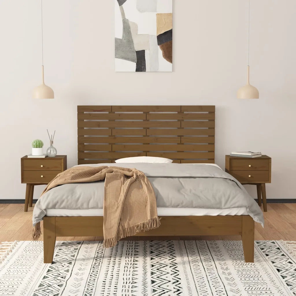 Testiera da Parete Ambra 156x3x63 cm in Legno Massello di Pino 824741