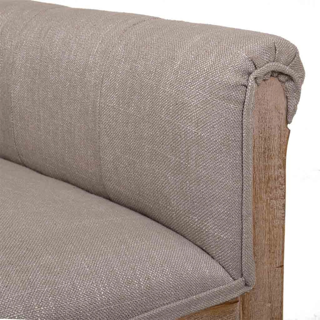 Panca in legno imbottita marrone 108x41x46/59