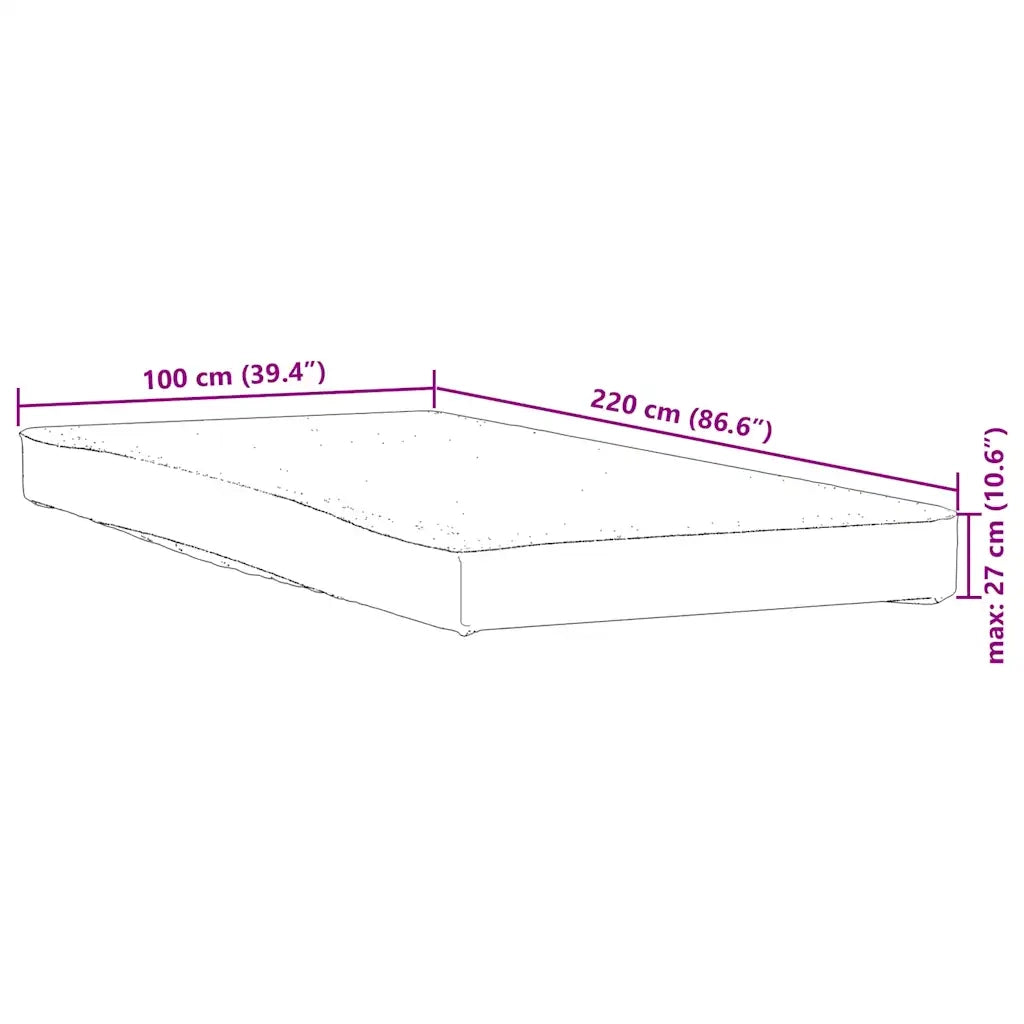 Coprimaterasso Bianco 100x220 cm Impermeabile CFW7656965
