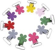 Mini Clip per Pannolino con Sospensori a Bottone 10pz - Orecchioni per Fai da Te e Artigianato in Pelle