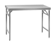 Tavolo da lavoro professionale pieghevole in acciaio inox da cucina 120 x 60 cm 14_0003706