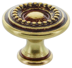 6blister blister pomolo anticata art. 24404 mm.25 in ottone finitura patinè cod:ferx.50424