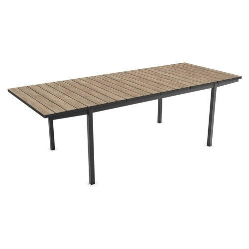 Tavolo da esterno allibert 270946 porto black e ashwood