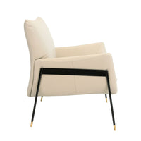 Poltrona in pelle grigio perla