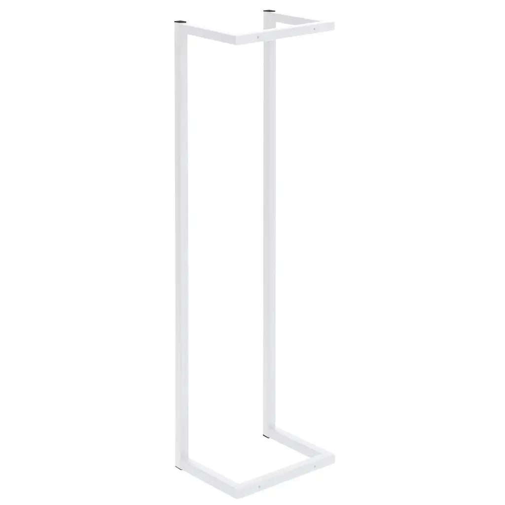 Portasciugamani Bianco 25x20x95 cm in Acciaio 336117