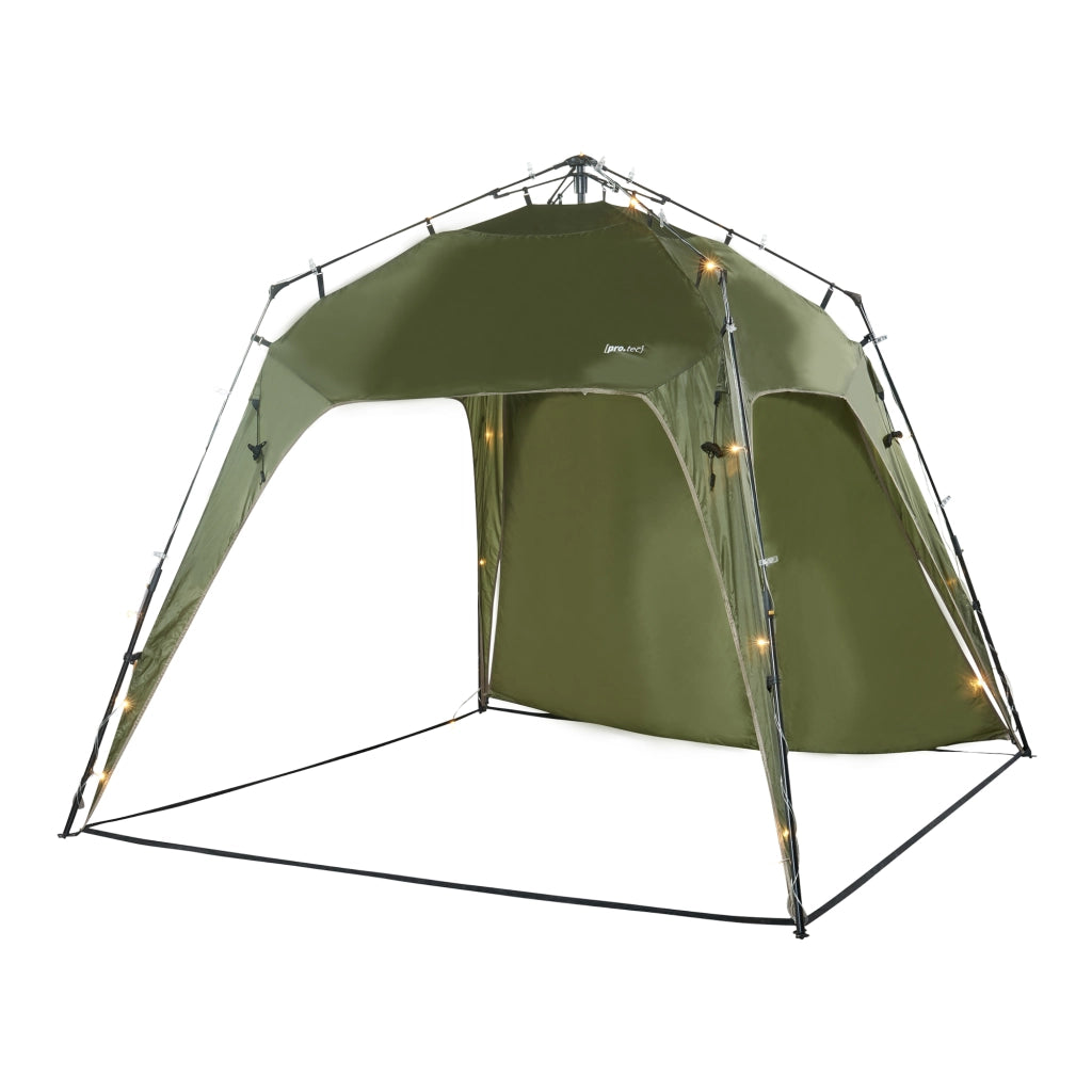 Gazebo pop-up Barendrecht con Illuminazione a LED - Verde pro.tec