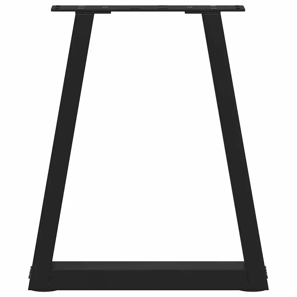 vidaXL Gambe per Tavolino da Caffè a Forma di V 2 pz Nere 38x(42-43,3) cm Acciaio
