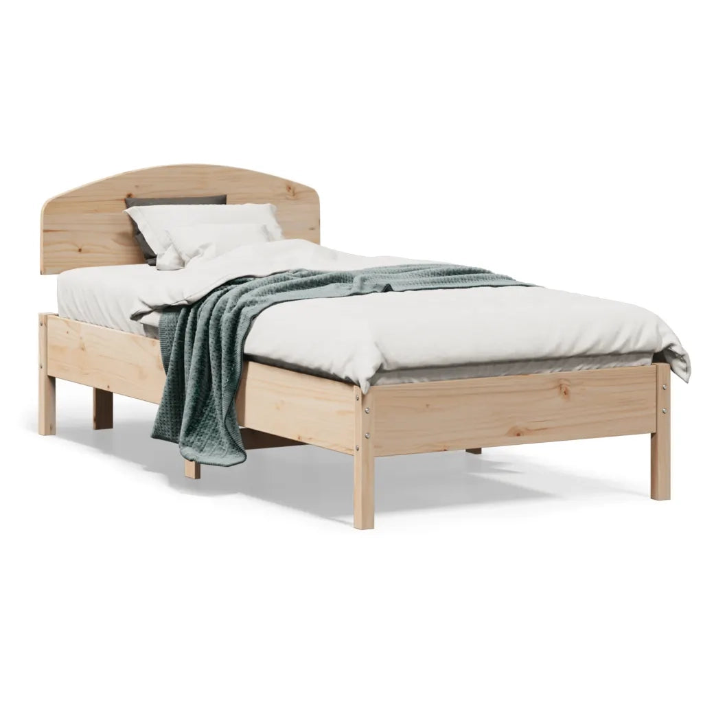 Giroletto senza Materasso-Struttura Letto 75x190 cm in Legno Massello di Pino 279933