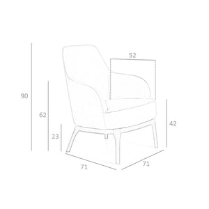 Poltrona girevole in ecopelle grigio taupe