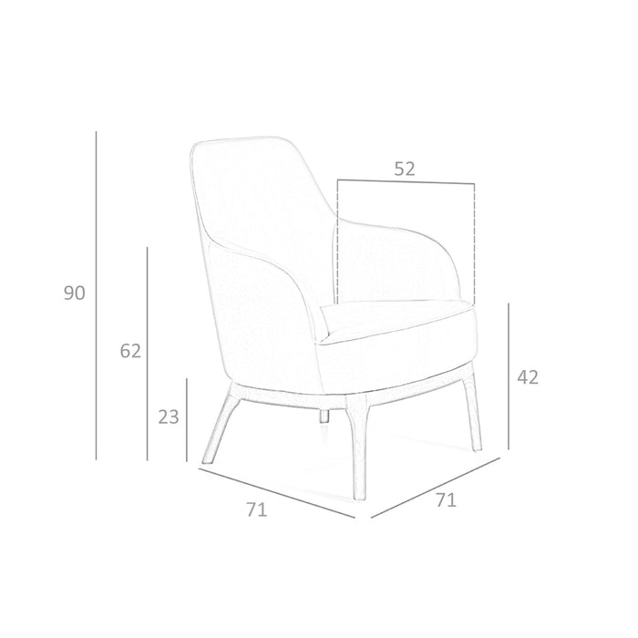 Poltrona girevole in ecopelle grigio taupe