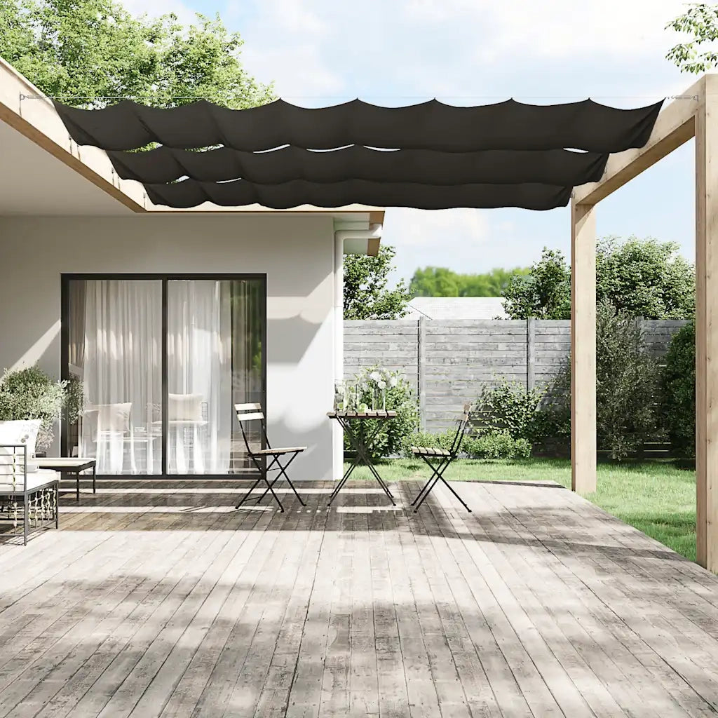 Paravento Verticale Antracite 140x800 cm Tessuto Oxford CFW5898405