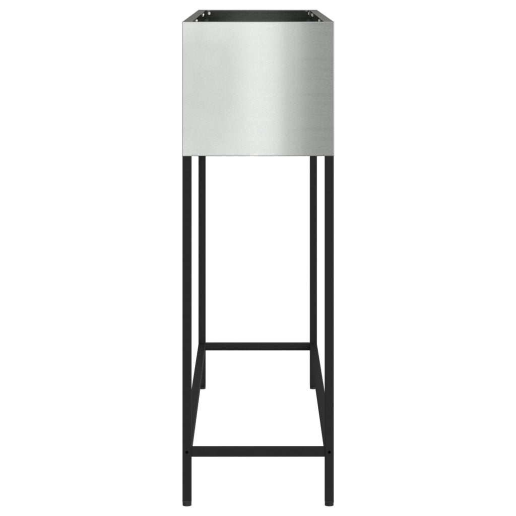 Fioriera alzata 100x26x82 cm Acciaio Zincato