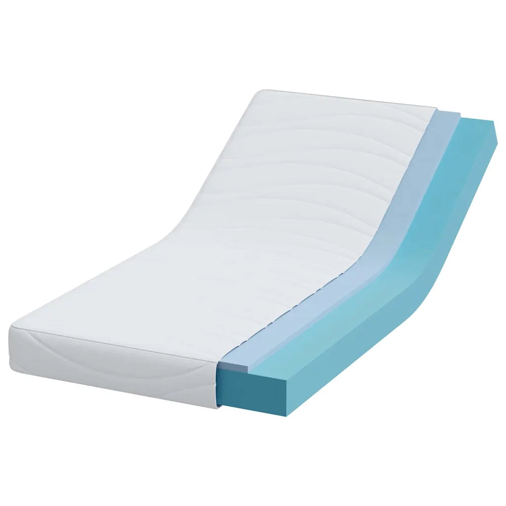 vidaXL Materasso Bianco 80 x 160 cm Schiuma