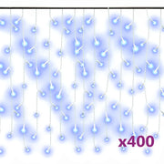 Luci a Ghiaccioli a LED 10 m 400 LED Blu 8 Funzioni CFW4499064