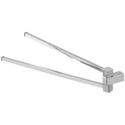 Porta asciugamani da parete a snodo 39 cm in acciaio cromato antiruggine Linea Unica Feridras