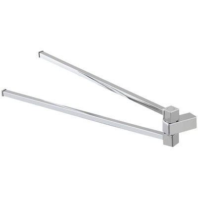 Porta asciugamani da parete a snodo 39 cm in acciaio cromato antiruggine Linea Unica Feridras