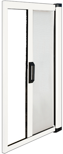 Zanzariera a rullo in kit bianca orizzontale maurer