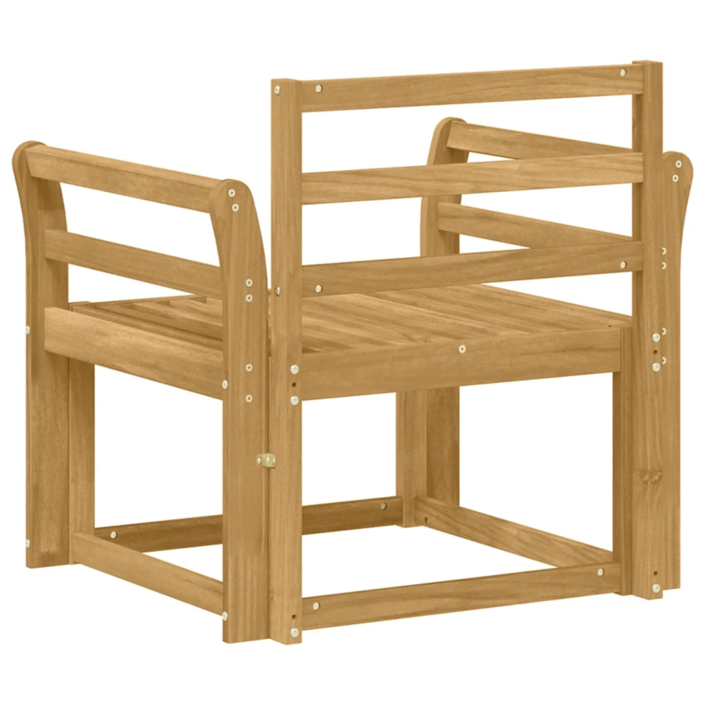 Set di divani da esterno Legno di Acacia Massello Bianco 3438973