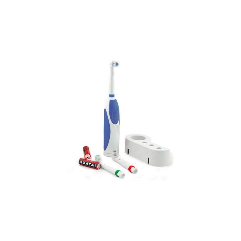 Trade Shop - Spazzolino Per Denti Elettrico Con Testine Intercambiabili Corpo Impermeabile -