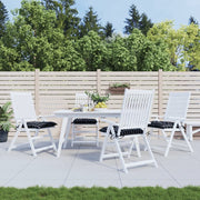 Cuscini per Sedia 4 pz a Quadri Neri 50x50x7 cm Tessuto Oxford 361547