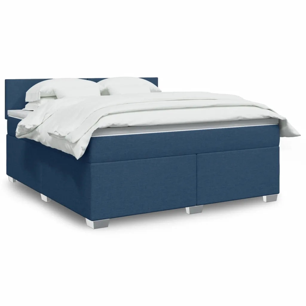 Giroletto a Molle con Materasso Blu 180x200 cm in Tessuto 3288266