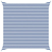 Vela Parasole | Telo Ombra | Vela da ombra solare Blu e Bianco 4,5 x 4,5 m