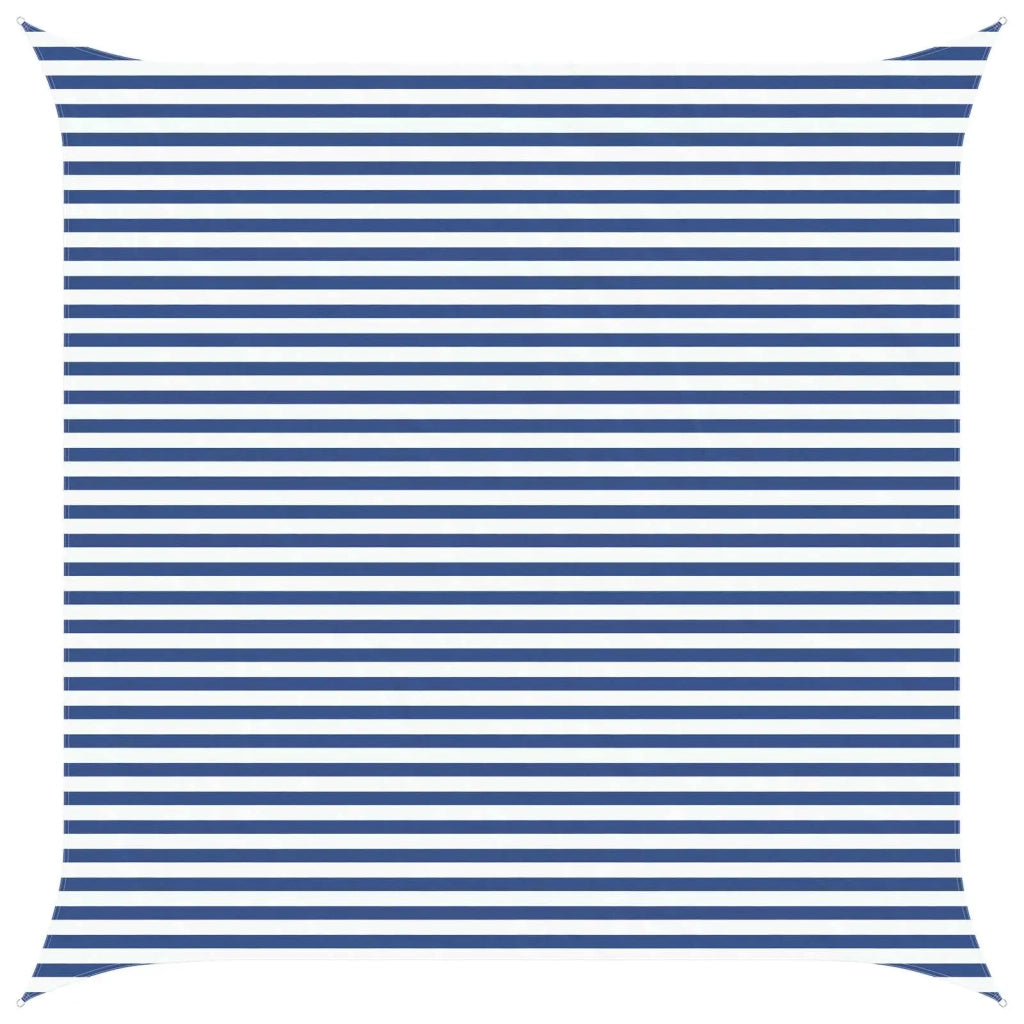 Vela Parasole | Telo Ombra | Vela da ombra solare Blu e Bianco 4,5 x 4,5 m