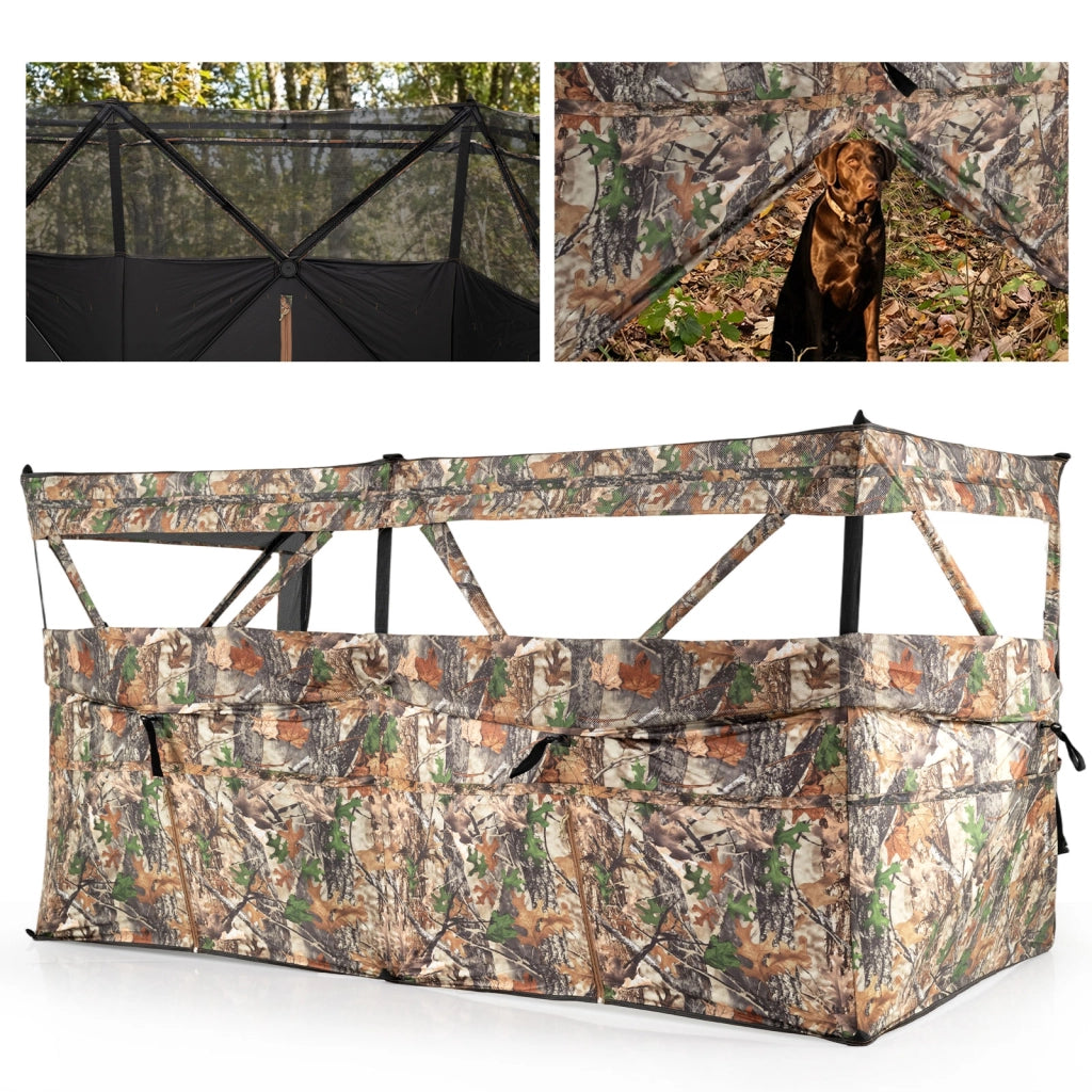 Pannello nascondiglio caccia 360° monodirezionale trasparente porta cani-Tenda pop-up 1-3 pz borsa trasporto oxford mimetico resistente