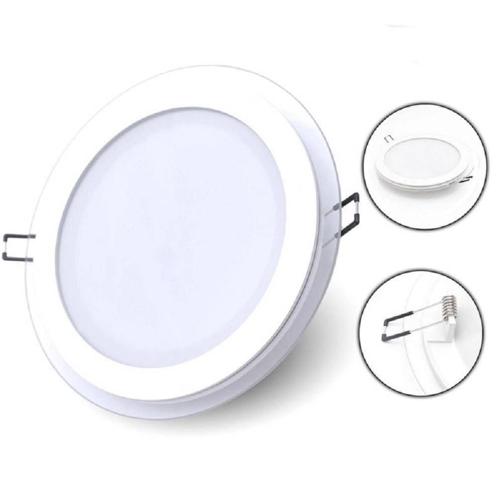 Trade Shop - Pannello Led Slim Incasso Bordo In Vetro 6w Cct Tre Colorazioni Di Luce P75e-t3c -