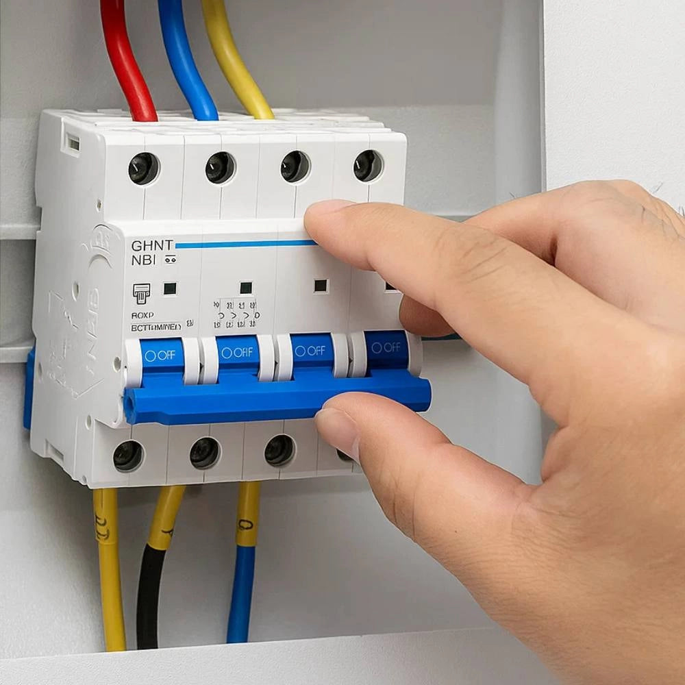 Interruttore magnetotermico 4p 6ka curva c chint serie nb1-63 da quadro din *** ampere 40 ampere, confezione 1