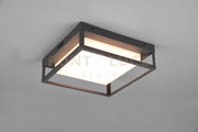 WITHAM PLAFONIERA LED 14W 1550lm, 2300+3000+4000K DA ESTERNO ANTRACITE CON REGOLAZIONE LUCE CALDA-FREDDA IP44 L.30 CM