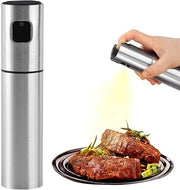 Spruzzatore di olio di oliva - Fusto in acciaio inossidabile - 100 ml - Per cucina, BBQ e insalate