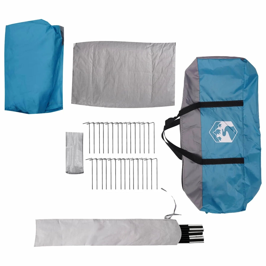 Tenda familiare con telo da pioggia resistente all'acqua Blu 42042247