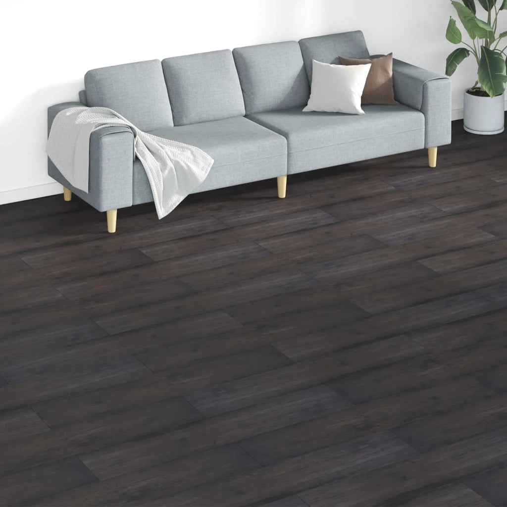 Tavole per Pavimenti 18 pcs Grigio scuro 5,26 m² PVC