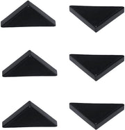 Protettori angolari 6mm - Nero - 20 pezzi - PE plastica - Forma triangolare - Protezione angoli acuti - Protezione angoli