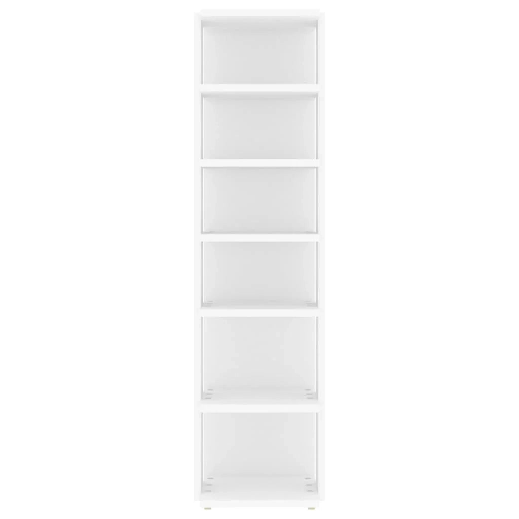 Scarpiere mobiletto portascarpe mobile per ingresso corridoio soggiorno set da 2 27,5 x 27 x 102 cm legno ingegnerizzato bianco 02_0022124