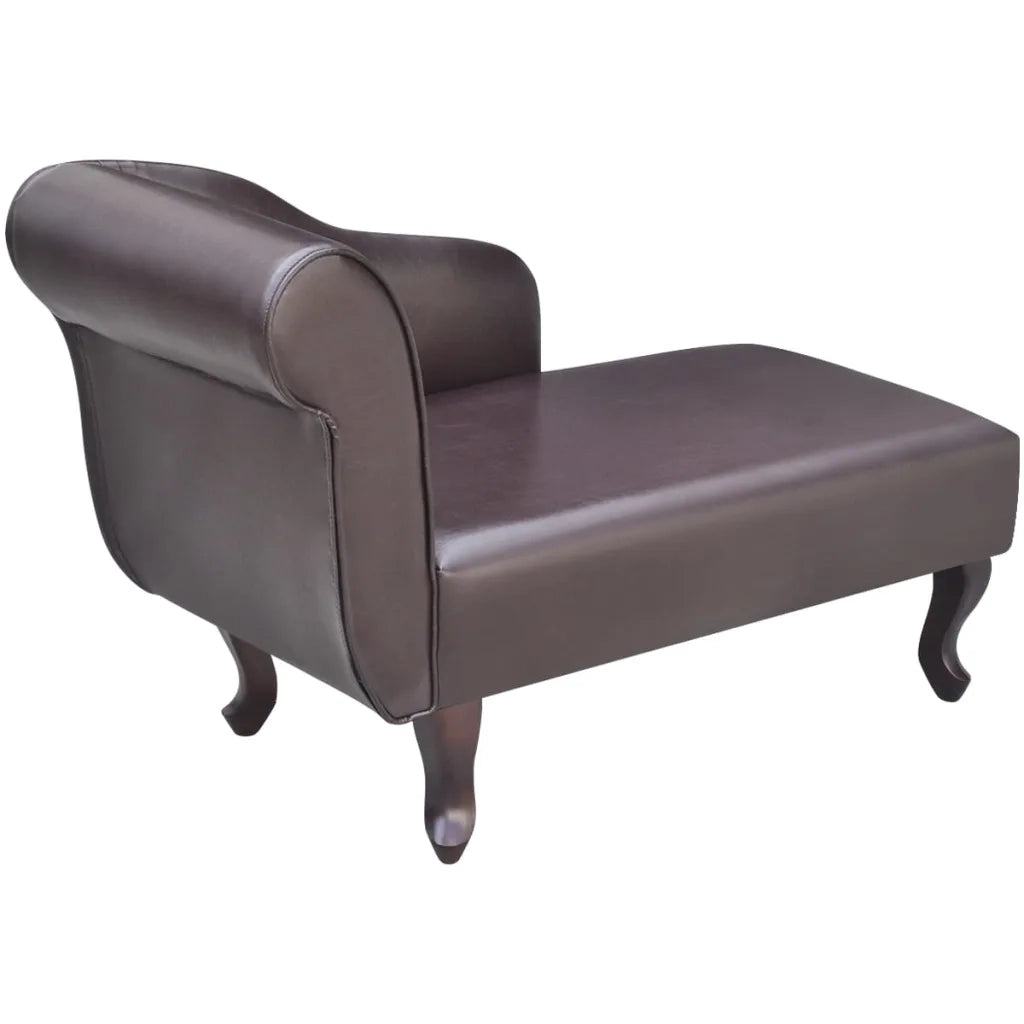 Sedia a Sdraio Marrone in Similpelle CFW6708465
