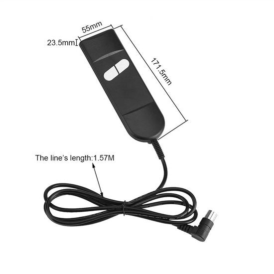 Controllo Elettrico per Sedia Reclinabile - Manuale - Duraturo e Resistente - 5 Poli - Compatibile con Sedie Elevatrici - Per Uso Interno -
