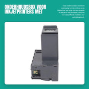 Box di manutenzione con materiale ABS - Prevenzione di ostruzione - Adatto per ET-3700/ET-3750/ET-4750/WF-2860/WF-2865/XP-5100 - Ecologico - Garantisce prestazioni di stampa fluide