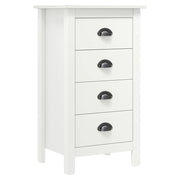 Credenza Hill Bianca 46x35x80 cm in Legno Massello di Pino cod mxl 52307