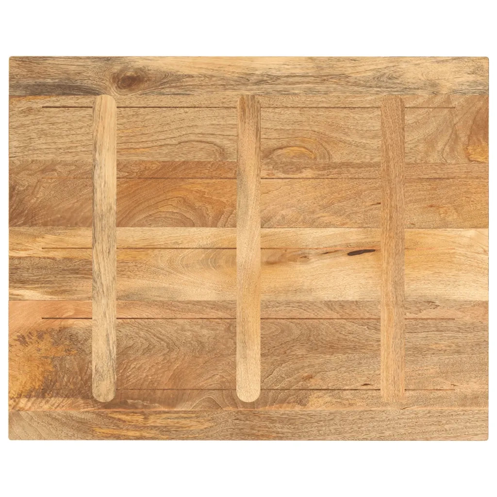 vidaXL Piano per Tavolo 100x80x3,8cm Rettangolare Legno Massello Mango